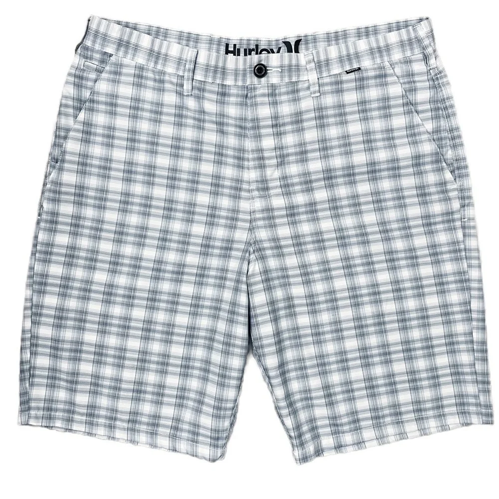 HURLEY Nike DriFit plaid shorts Mens size 36